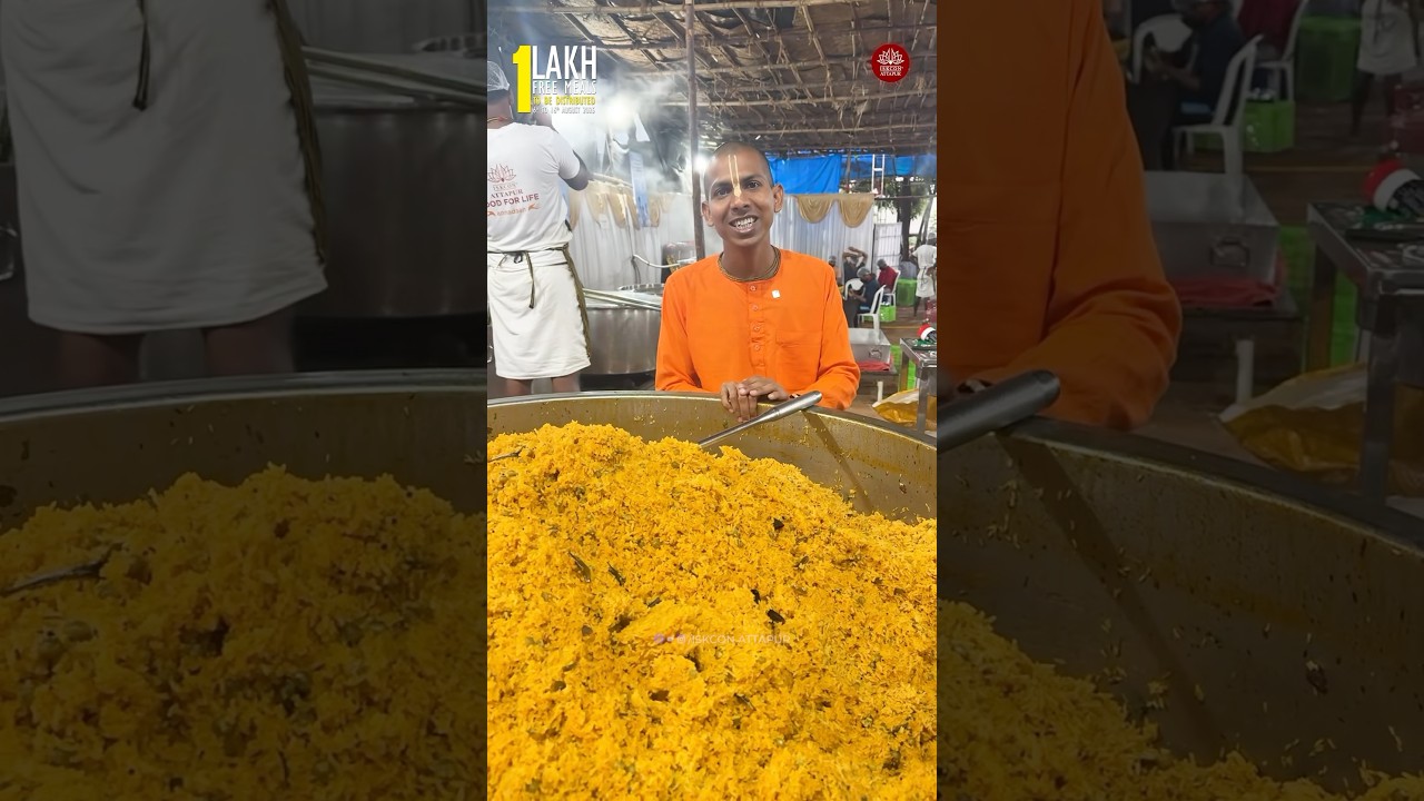 ISKCON Attapur Mega Kitchen for 1 Lakh Free Meals on the Occasion of Sri Krishna Janmashtami #iskcon