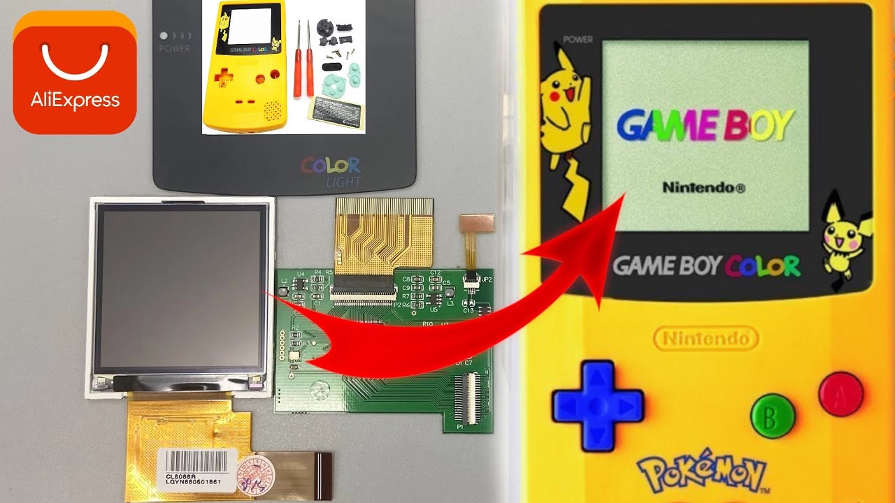 TuTo GBC Changement d’écran LCD Pokémon ￼