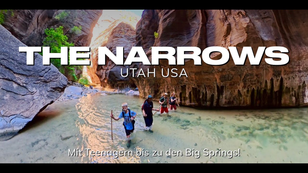 The Narrows Trail im Zion Nationalpark - Ist er mit Kindern machbar? Der Walk zu den Big Springs