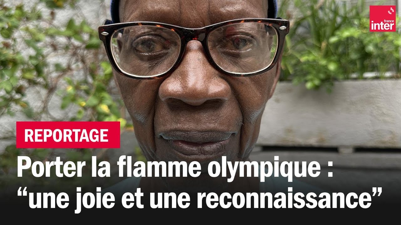 Oumar Diémé, ancien tirailleur sénégalais et porteur de la flamme olympique