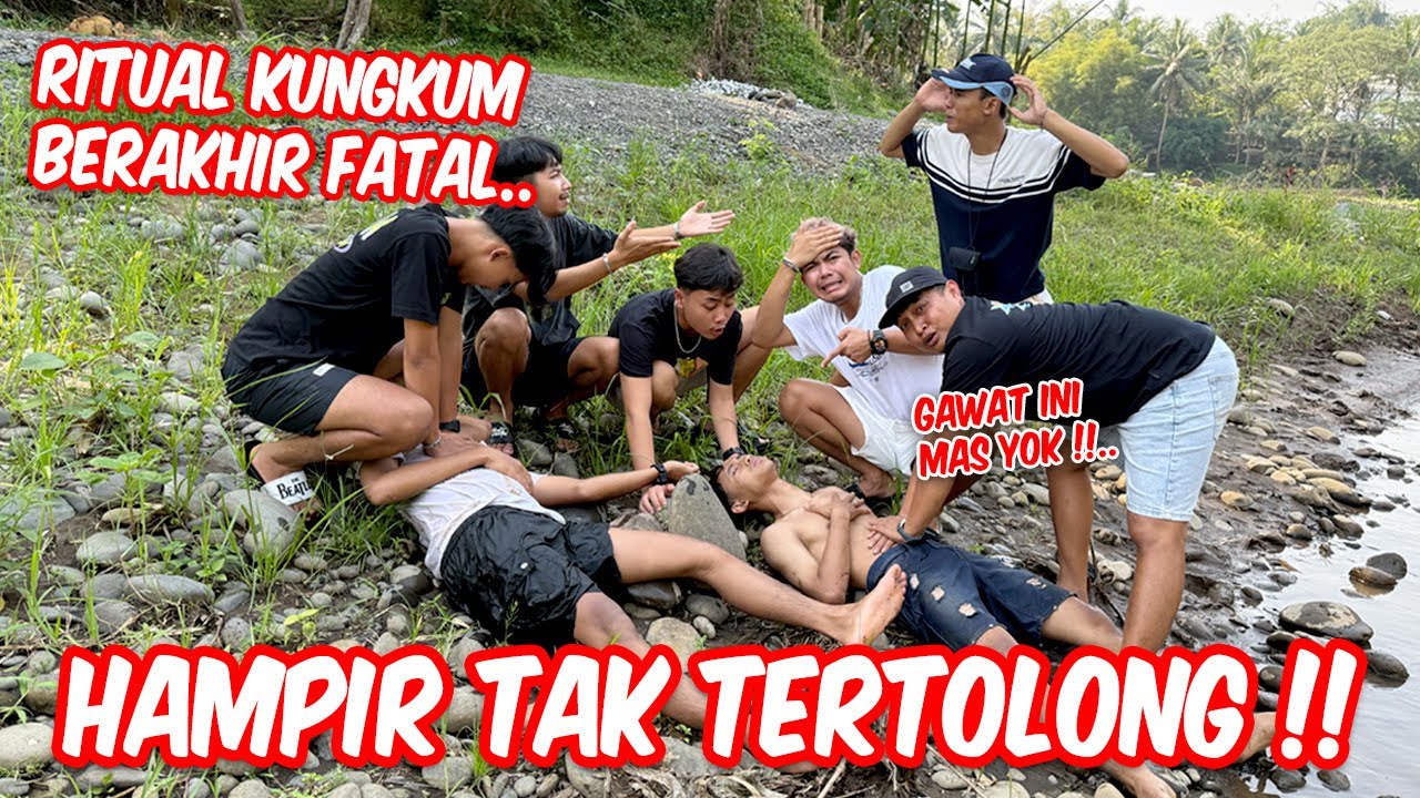 DETIK-DETIK DINO HANYUT DI SUNGAI !! Telat beberapa detik bisa fatal