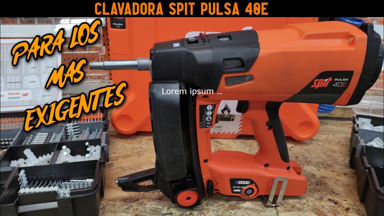 CLAVADORA SPIT PULSA 40E Y ACCESORIOS