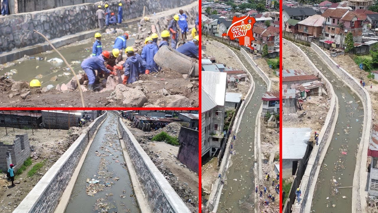 Grâce aux 3km de mur de soutènement à la rivière ngilima les inondations appartiennent au passé