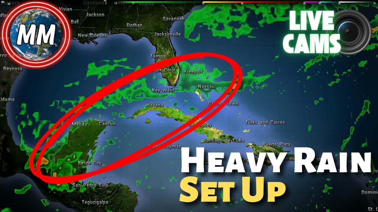 Cold Front Stalls (Active Weather) | Now with LIVE Caribbean Cameras