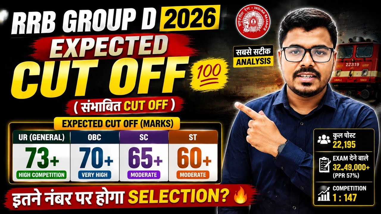 Railway Group D Expected Cut Off 2026😲 Cut Off Will Be Very Low | After Full Data Analysis #railway