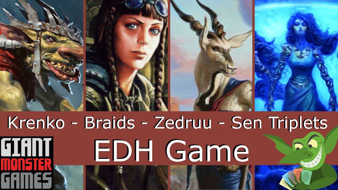 Krenko vs Braids vs Zedruu vs Sen Triplets EDH / CMDR game play for Magic: The Gathering