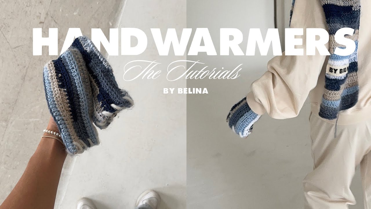 BY BELINA HANDWARMERS CROCHET TUTORIAL ⭐️beginner friendly, one stitch, timestamps in the caption