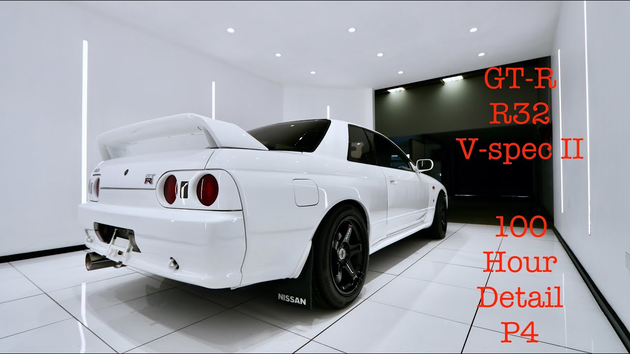100hrs Detailing A Nissan Skyline R32 V-spec II GT-R- P4 Ceramic Coating Finished Shots (Vlog 27.4)
