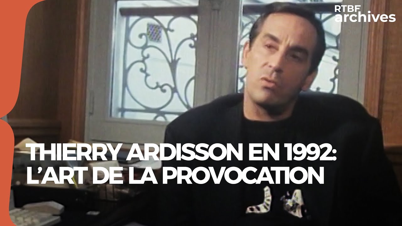 Thierry Ardisson : l'art de la provocation - Interview en 1992 - RTBF Archives