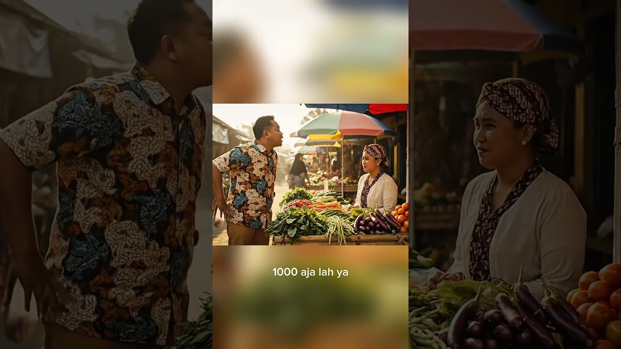 Orang Jawa vs Orang Medan ketika belanja di pasar #orangjawa #orangmedan #belanja #pasar #dagelan