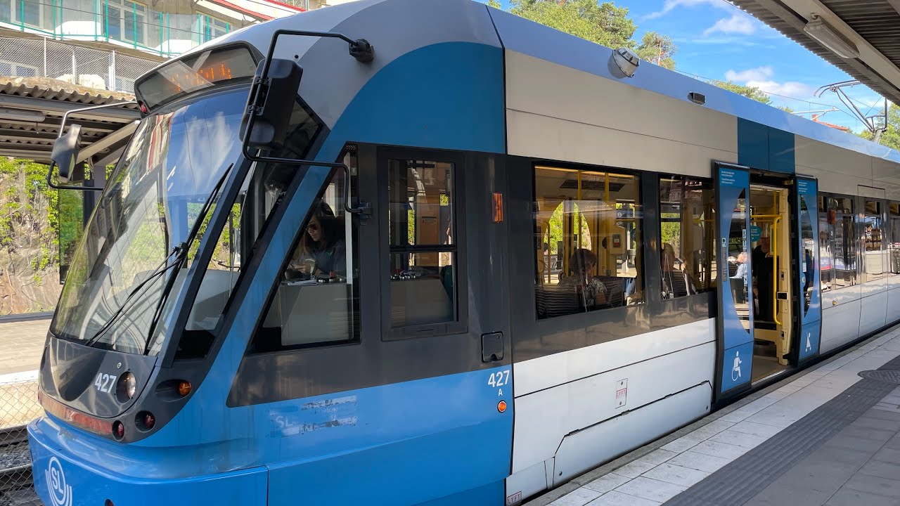 Sweden Stockholm Tram Ride Alvik To Nockeby | Tåg Mot Nockeby | SL
