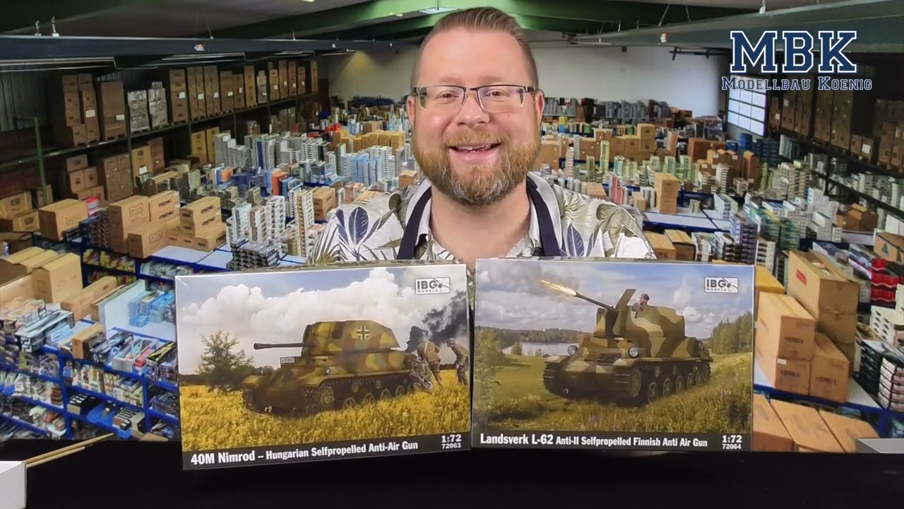 MBK packt aus #649 - 1:72 40M Nimrod Hungarian SP AA Gun & Landsverk L-62 SP AA Gun (IBG 72063 & 64)