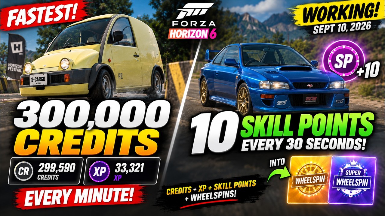 Forza Horizon 6 | *NEW* FASTEST WHEELSPIN & CREDIT GLITCH! EARN MILLIONS IN MINUTES