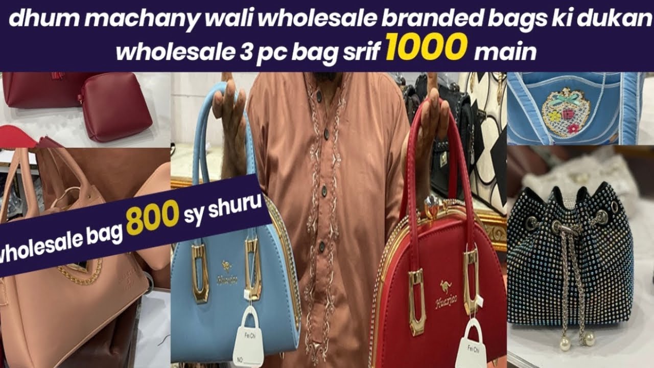 wholesale ladies purse market in Karachi\ travelling bags\jubilee market wholesale bags\local market