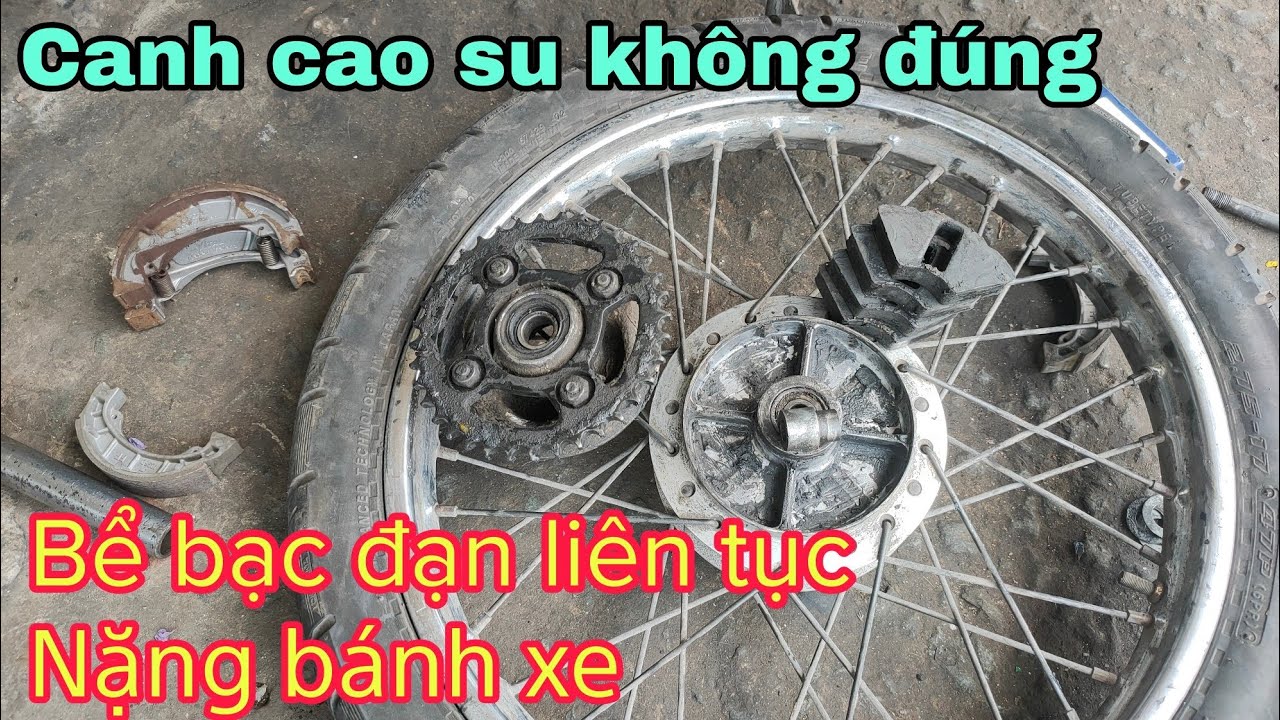 Hướng dẫn canh bánh sau xiết chặt quay nhẹ nhàng