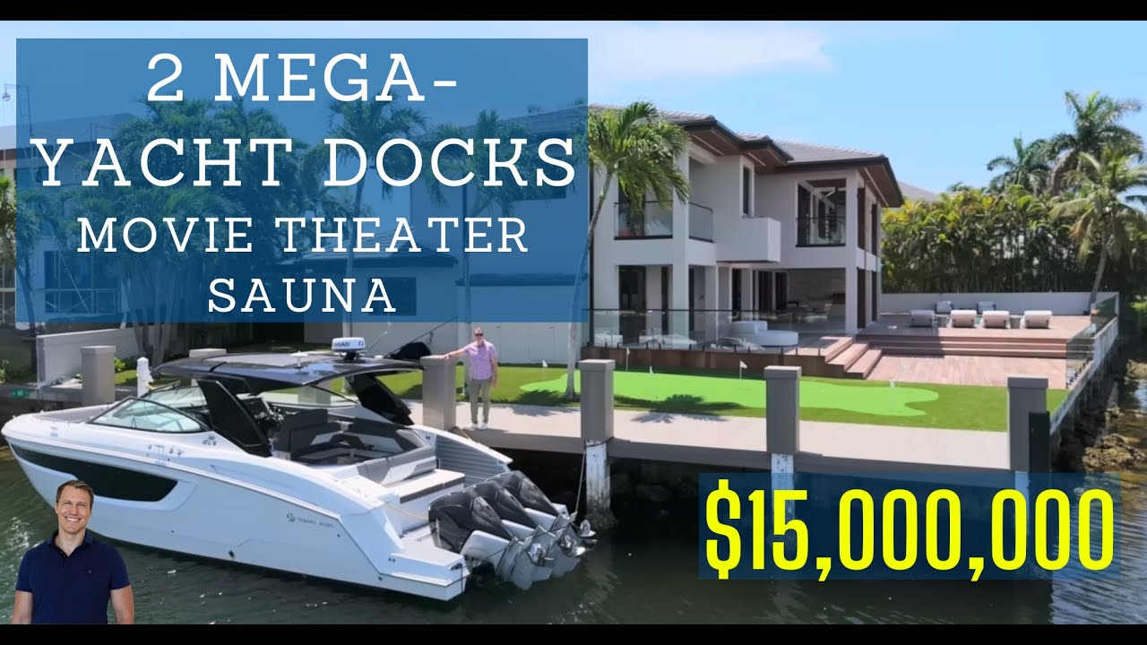 Tour Estate -TWO Mega-Yacht Docks, Cinema & Sauna
