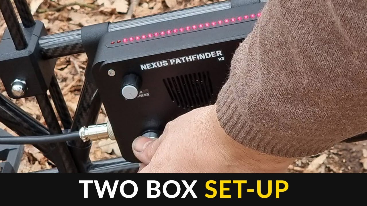Pathfinder V3 - Set Up - Two Box Metal Detector - VLF induction balance.