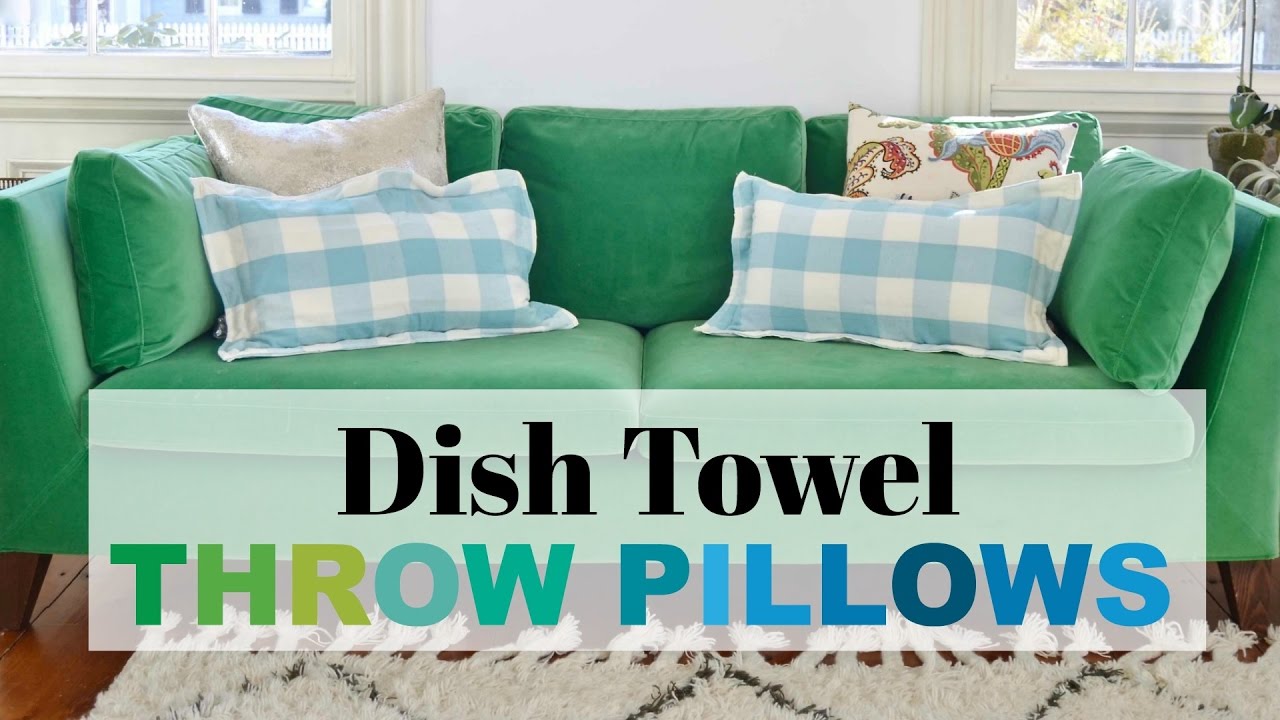 Dish Towel Throw Pillow