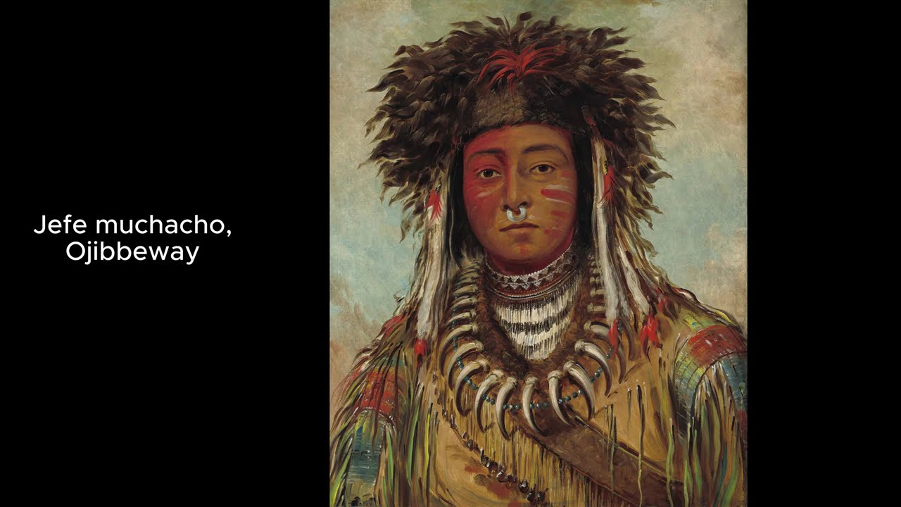 GEORGE CATLIN, UN ESTADOUNIDENSE RETRATA A LOS NATIVOS NORTEAMERICANOS.