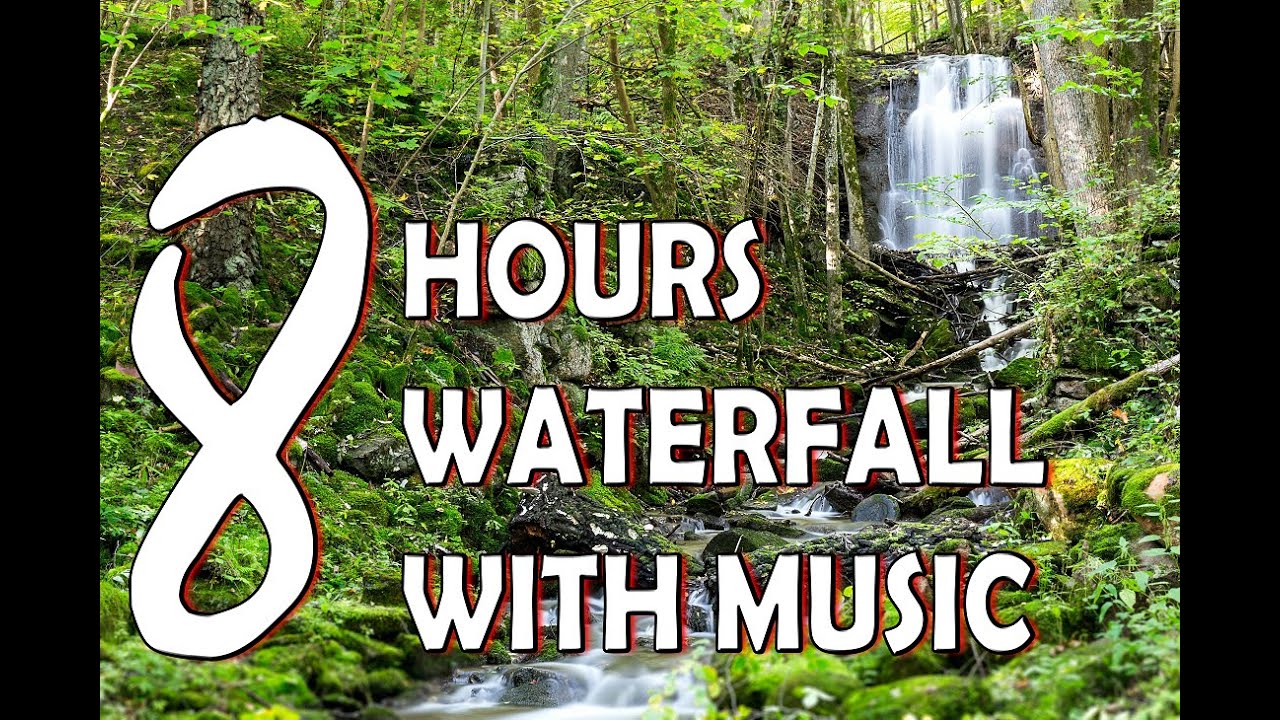 Waterfall Sounds - Rain Like Sleep, Meditation, Relaxation Sounds (WITH MUSIC) - 8hrs