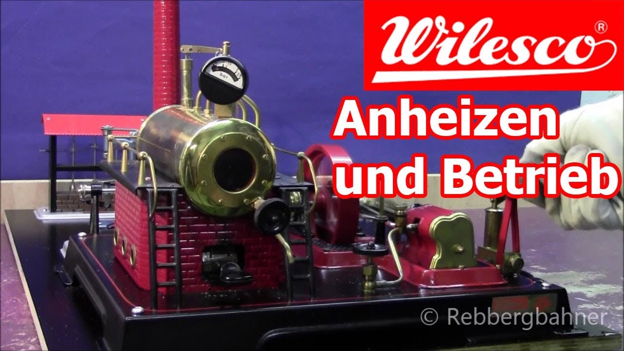 D21 von Wilesco Anheizen + Betrieb