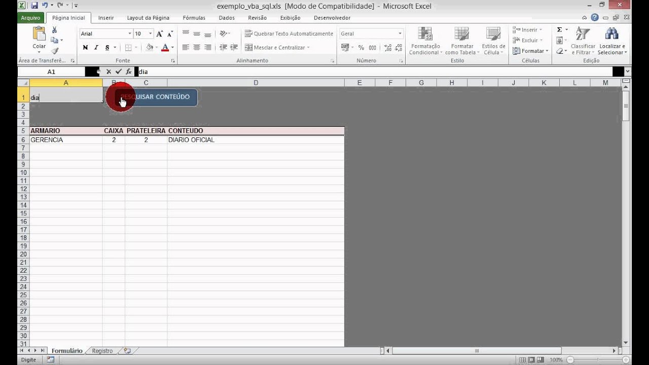 Excel e Vba - Consulta SQL no Proprio Excel.avi
