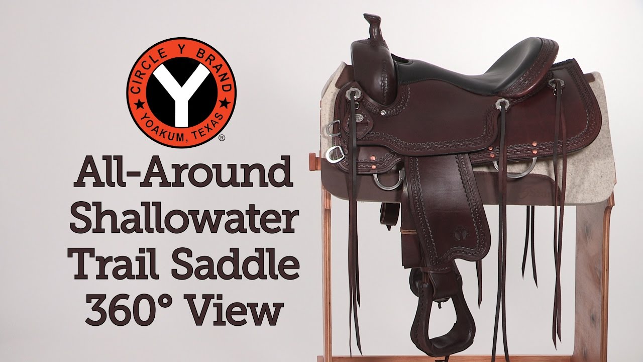 Circle Y All-Around Shallowater Trail Saddle 360° View