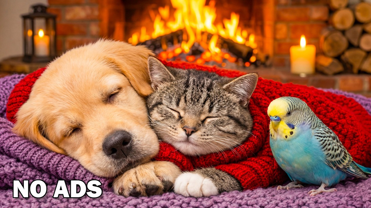 Dog TV • Cat TV - Bird Visit 🐦 12 Hours of Sleep Music  🐶😺 Anti-Separation Anxiety Relief 💖 No Ads