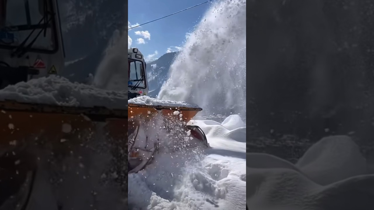 Snow Removing from 😇🤔#snow #mountains #viral #short #shorts