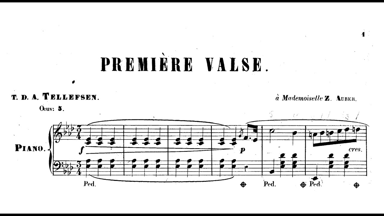 Thomas Tellefsen - 3 Valses brillantes, Op.5