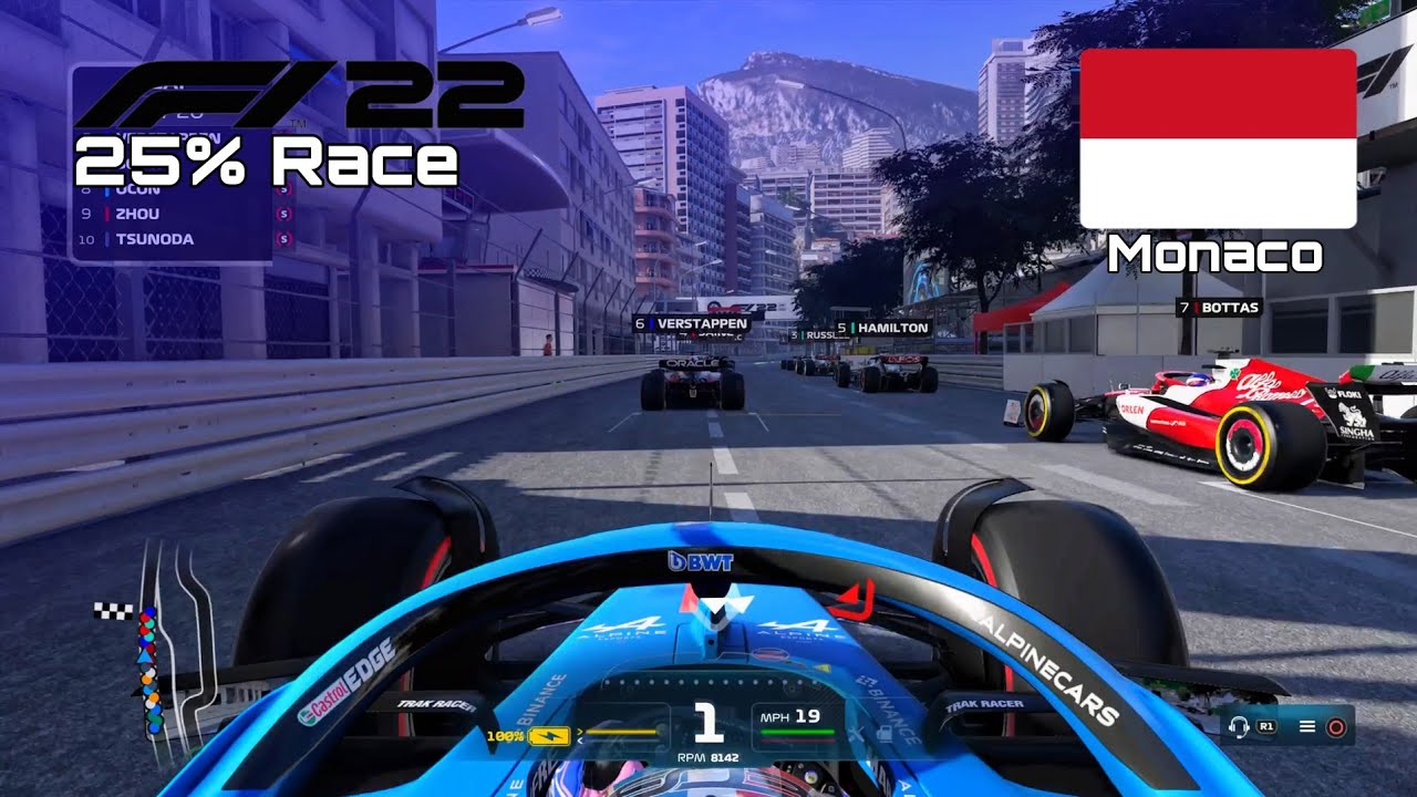 F1 2022 GAME | 25% Race Monaco - Esteban Ocon | PS4 Gameplay