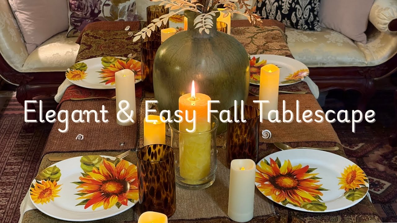 Elegant & Easy Fall Tablescape