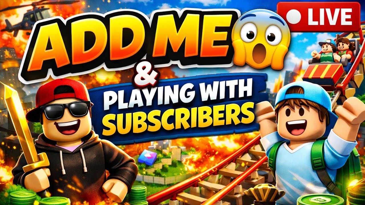 Add Me on Roblox & Subscribe 🔴 Live | Playing With Subscribers