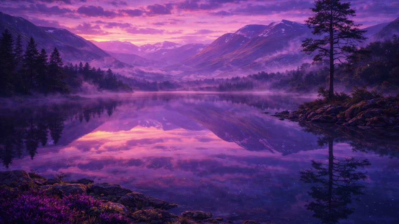 Loch Lomond at Night | Calm Scottish Background Ambience for Relaxation | Landmarks of Scotland