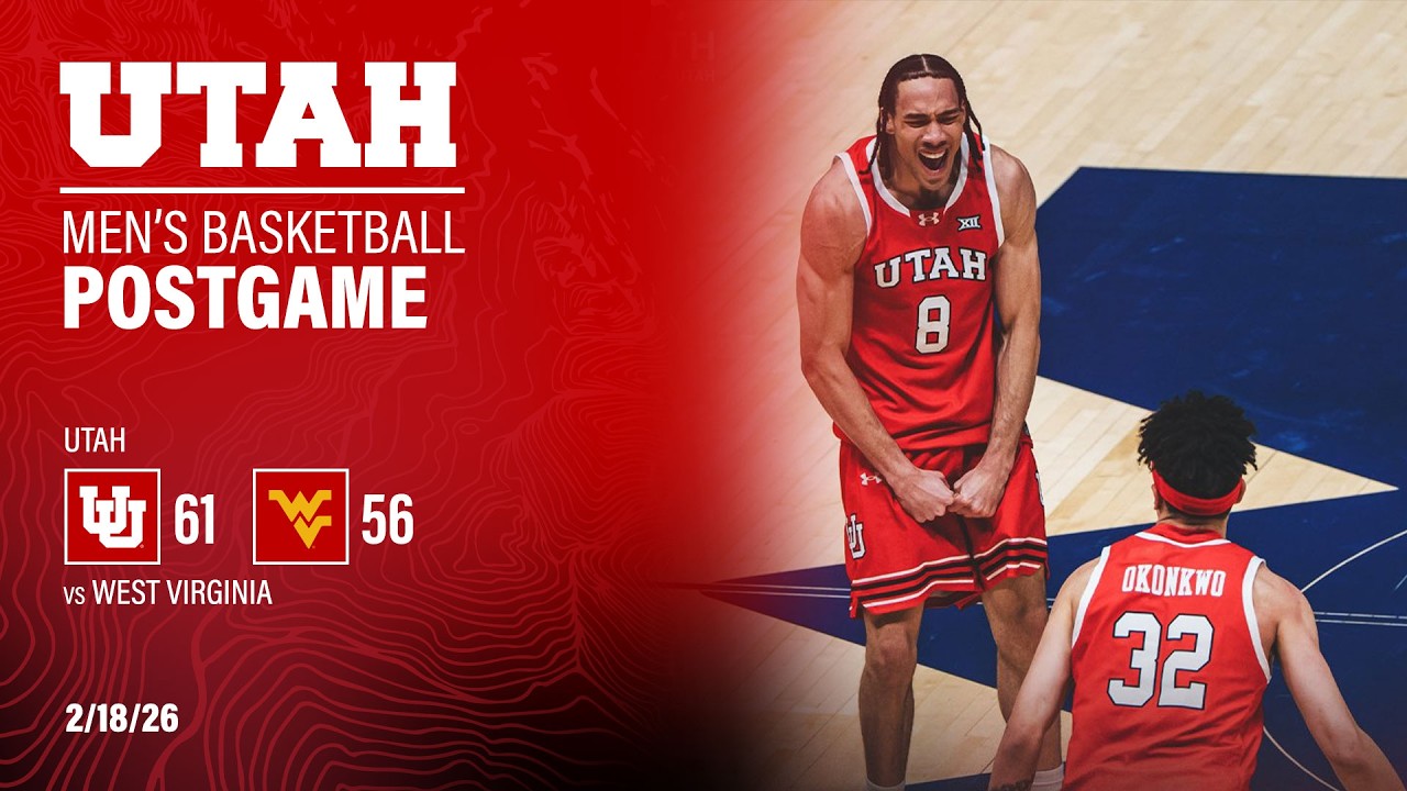 Utah: 61, West Virginia: 56 | Utah Basketball Postgame Press Conference