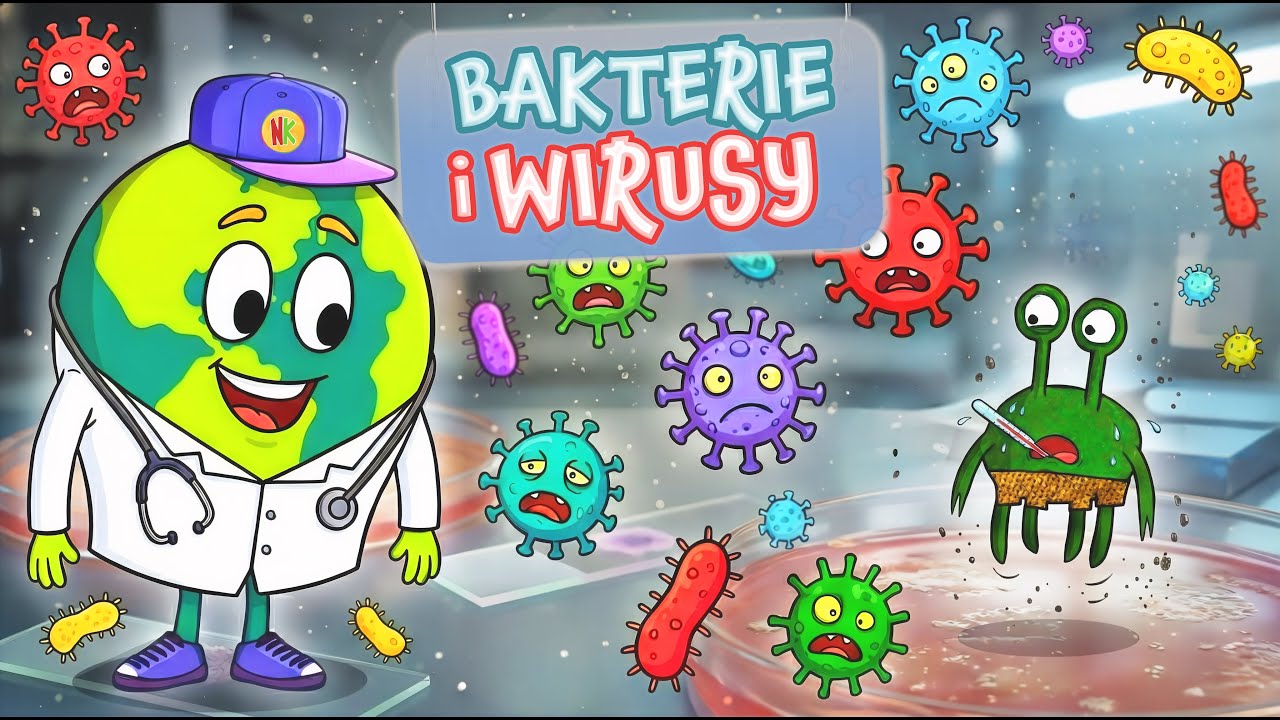 Bakterie i Wirusy – Czym się różnią? Biologia w pigułce dla Dzieci | Naukowa Karuzela