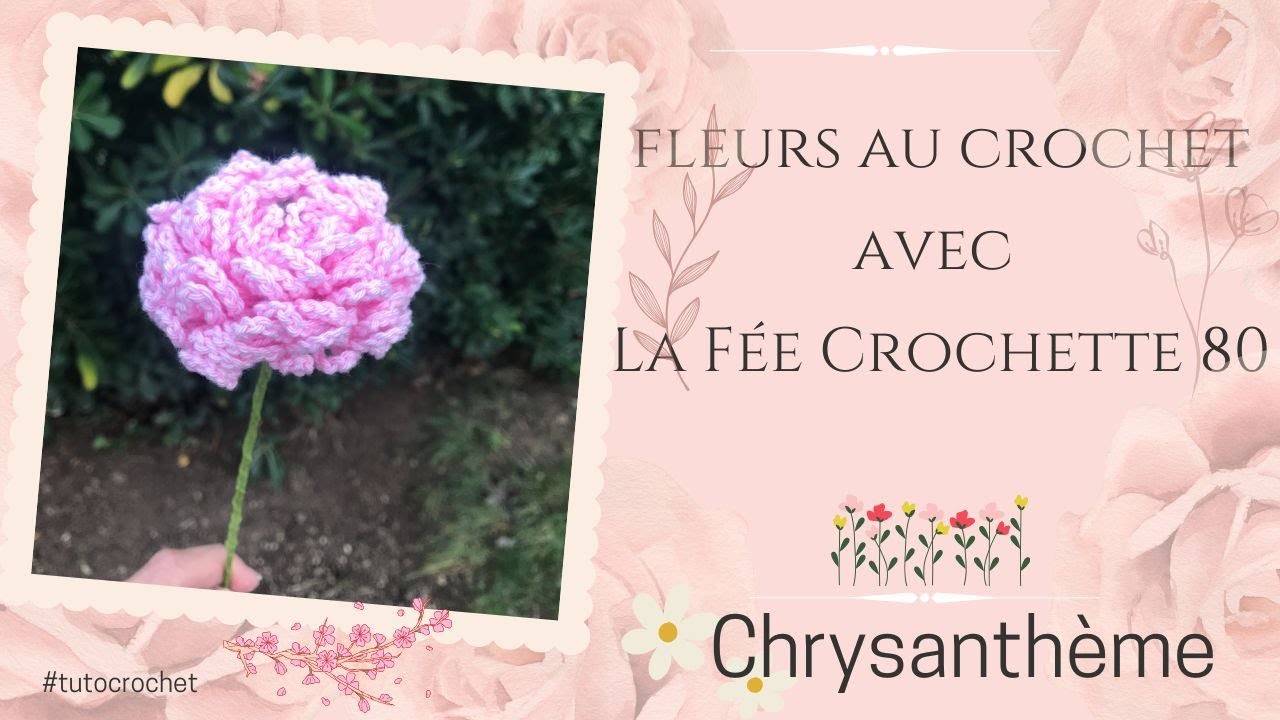Fleurs au crochet : Chrysanthème