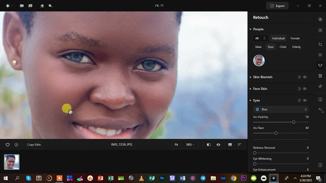How to Retouch your Image using the 1Click AI app