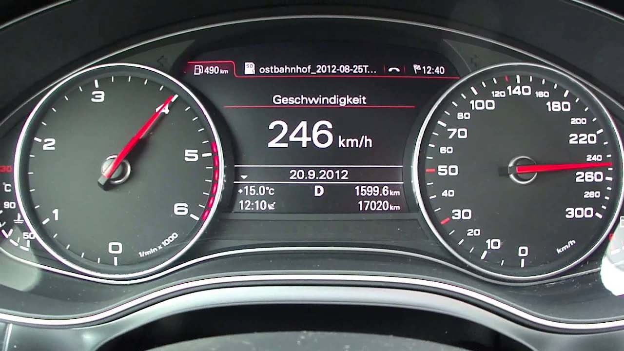 2012 Audi A6 3.0 TDI Top Speed