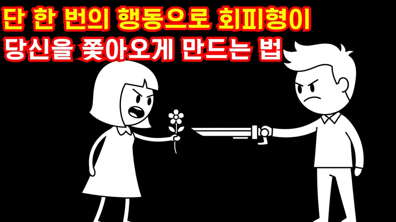단 한 번의 행동으로 회피형이 당신을 쫓아오게 만드는 법 (심리전 없이)