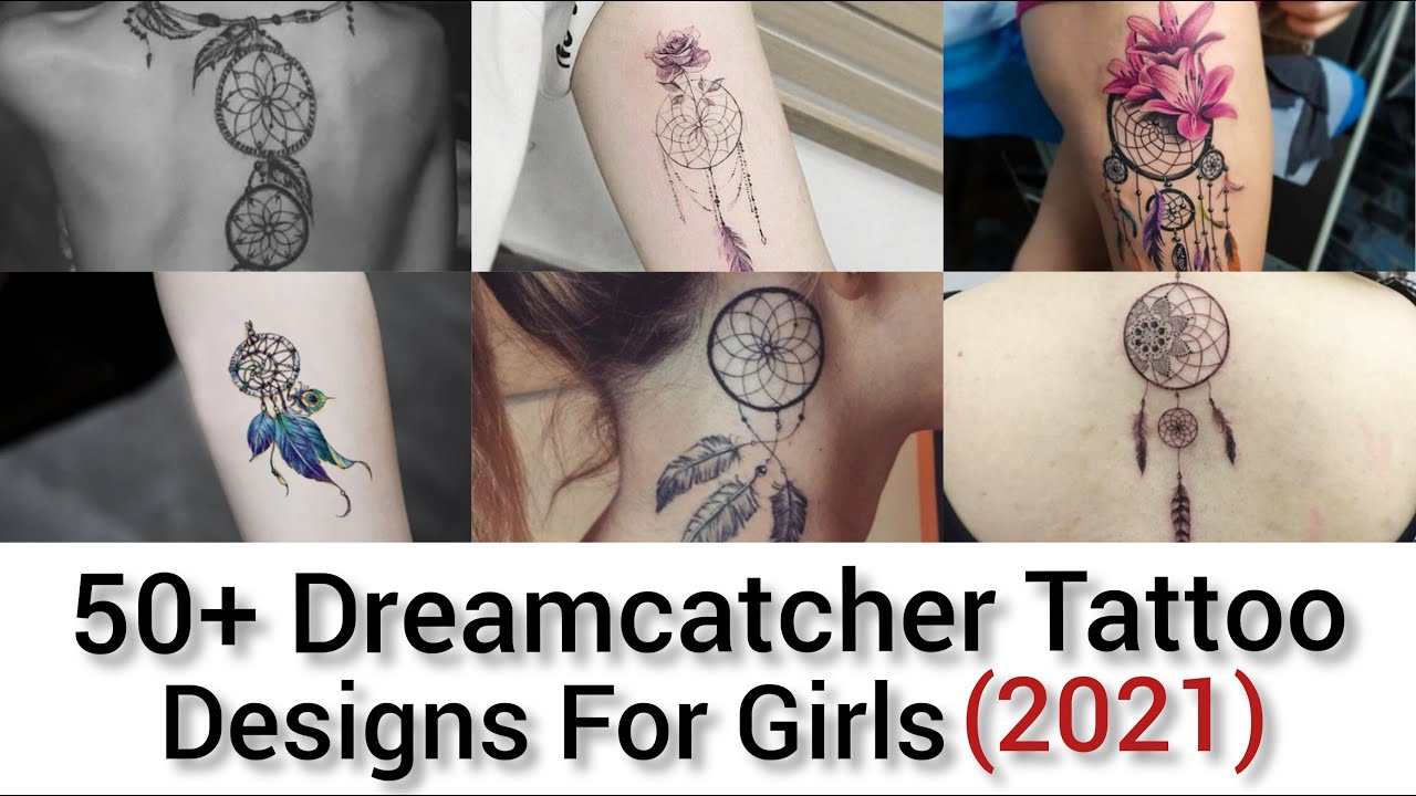 50+ Beautiful Dreamcatcher Tattoo Designs For Girls/trending Tattoos for Girls 2021