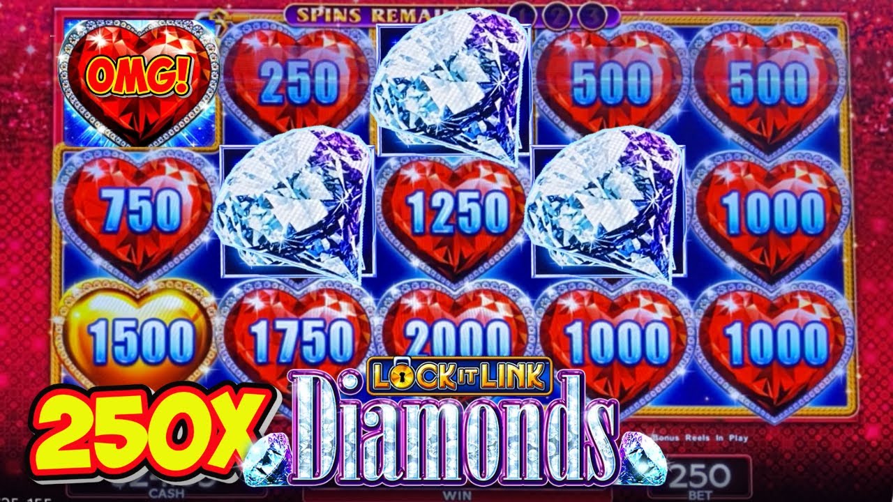 🔒💎 Lock It Link Diamonds: 250X Winning Slot Machine Session! 💰🎰 Scientific Games Magic!