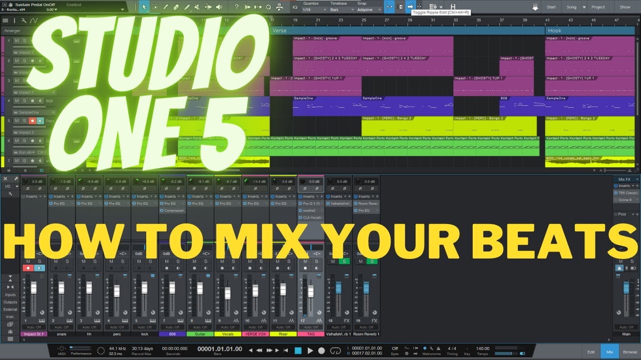 Studio One How to mix your beats to hit hard