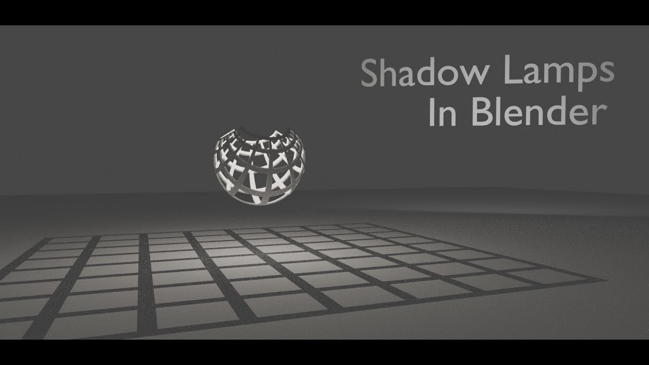 How To Create Shadow Lamps In Blender