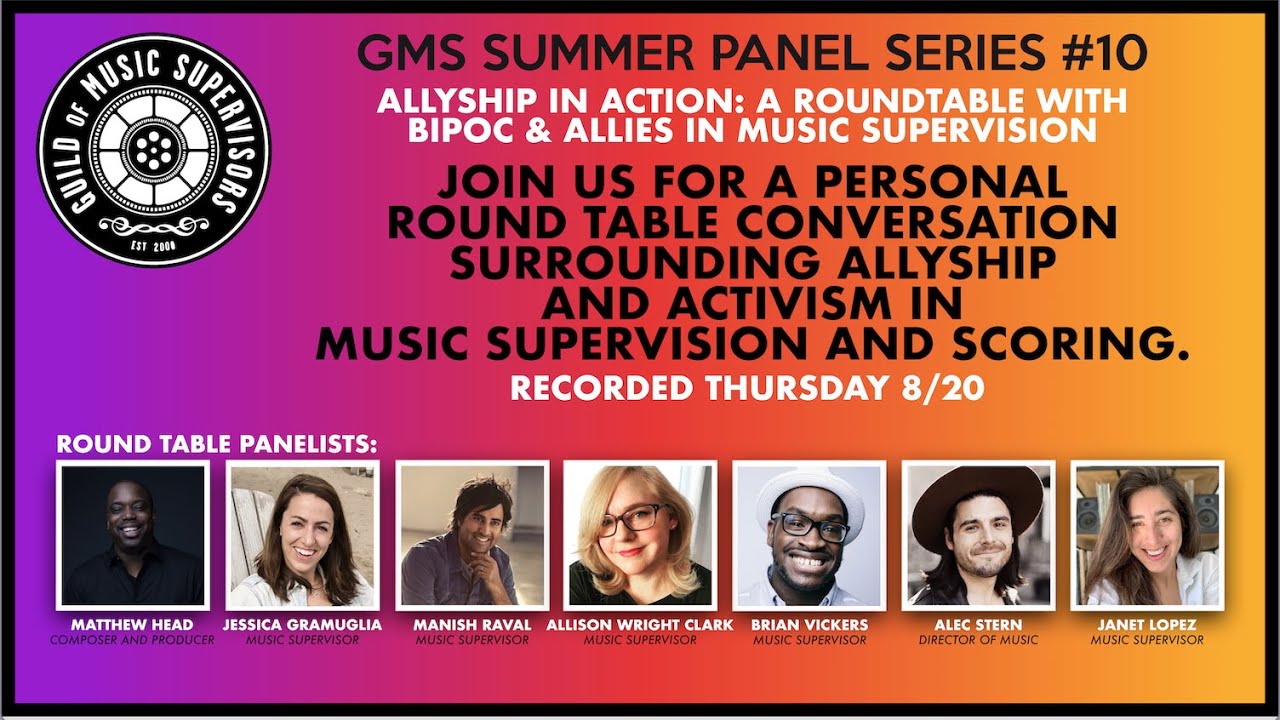 DEI presents Allyship in Action: A Roundtable With BIPOC And Allies in Music Supervision