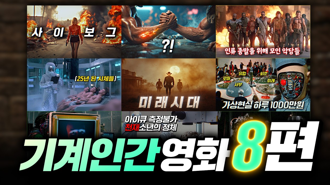 사이보그, 기계인간들이 인류를 위협하는 영화 9편 모음집! 몰아보기 | 결말 포함