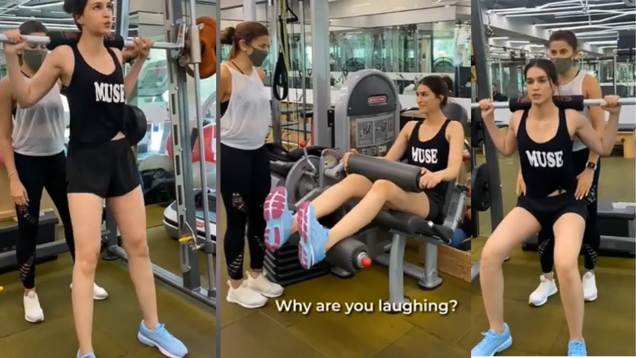 kriti sanon gym workout 1080p ||  Kriti sanon workout