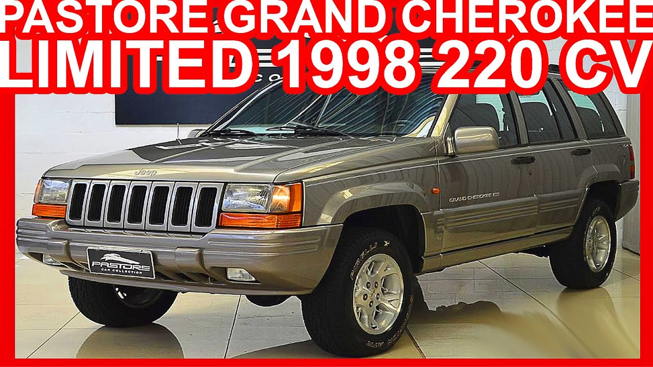 4K PASTORE Jeep Grand Cherokee Limited 1998 Prata aro 16 AT4 4x4 5.2 V8 220 cv 41,5 kgfm #JEEP