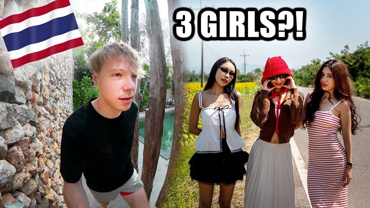 Три тайские девушки берут меня в сельский Таиланд...