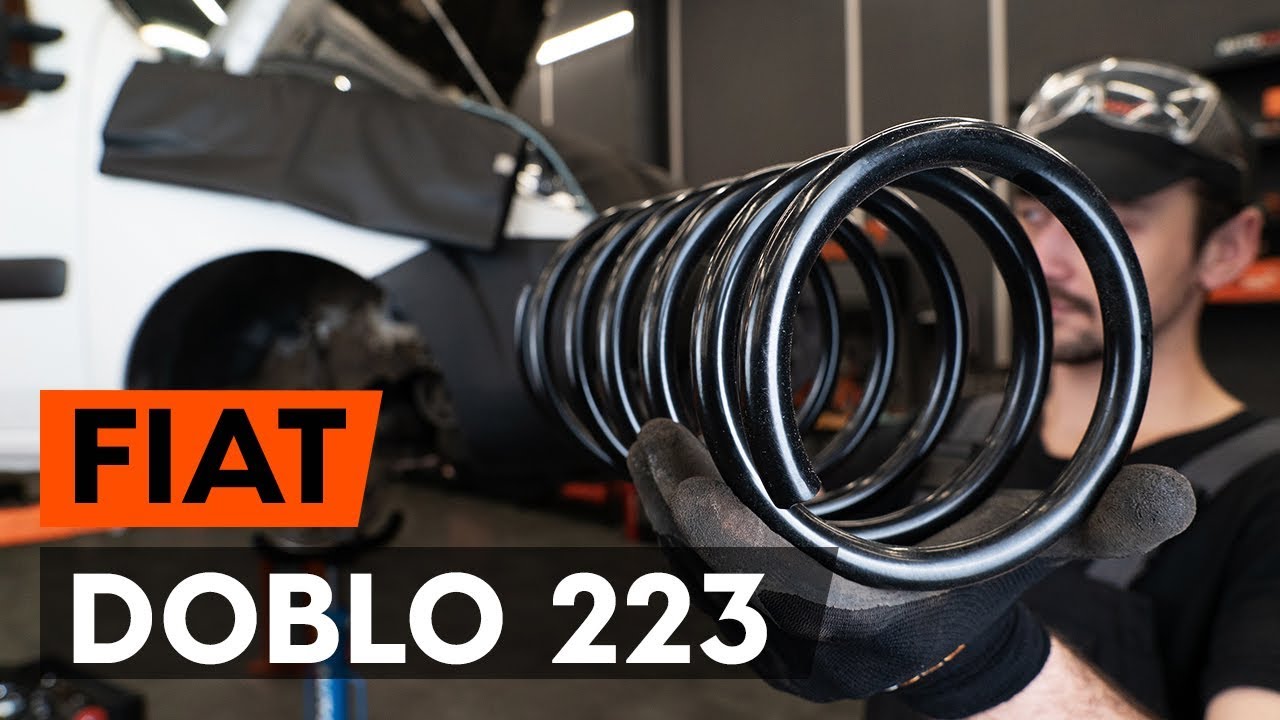 Como substituir molas de suspensão dianteira no FIAT DOBLO 1 (223) [TUTORIAL AUTODOC]